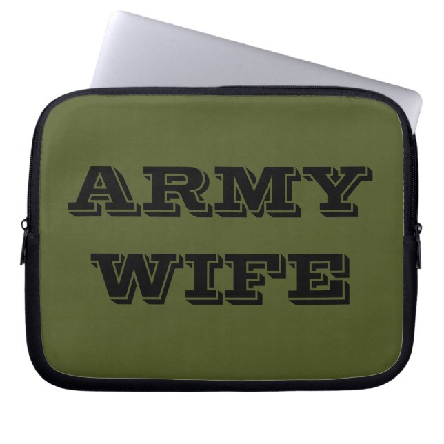 Ehefrau der Laptop Sleeve Army (Vorderseite)