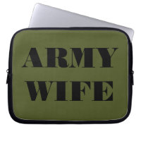 Ehefrau der Laptop Sleeve Army