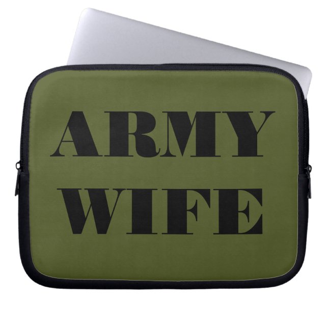 Ehefrau der Laptop Sleeve Army (Vorderseite)