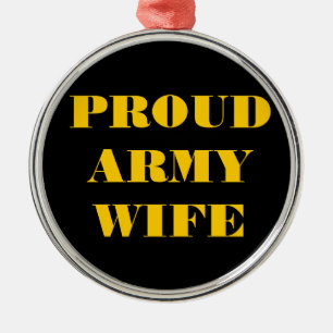 Ehefrau der Ornament-Proud-Armee Silbernes Ornament