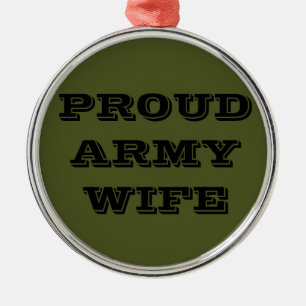 Ehefrau der Ornament-Proud-Armee Silbernes Ornament