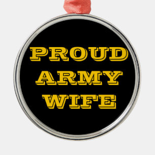 Ehefrau der Ornament-Proud-Armee Silbernes Ornament
