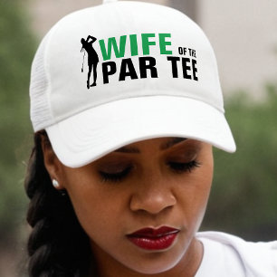 Ehefrau der Par T-Shirt Green & White Bride Truckerkappe