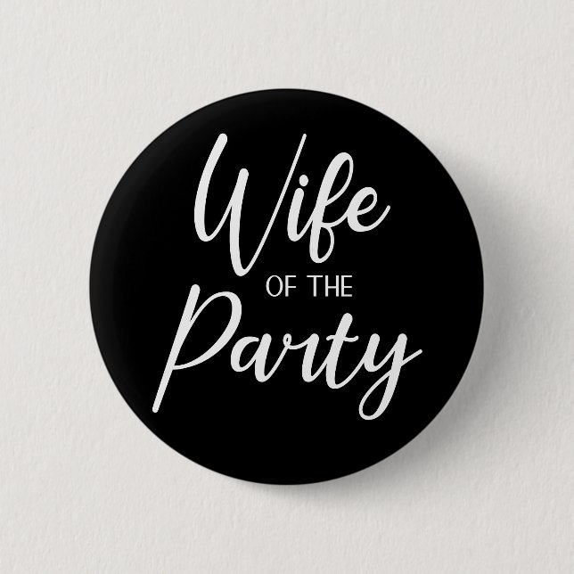 Ehefrau der Wifelorette-Taste für das Party Button (Vorderseite)