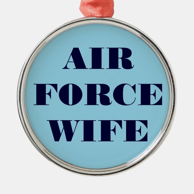 Ehefrau der Zierluftwaffe Ornament Aus Metall (Vorne)