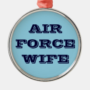 Ehefrau der Zierluftwaffe Silbernes Ornament
