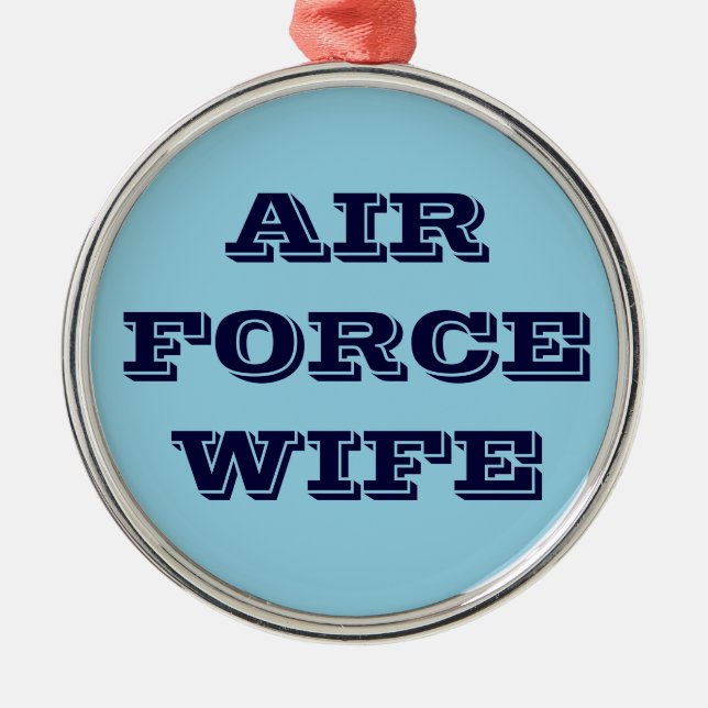 Ehefrau der Zierluftwaffe Silbernes Ornament (Vorne)