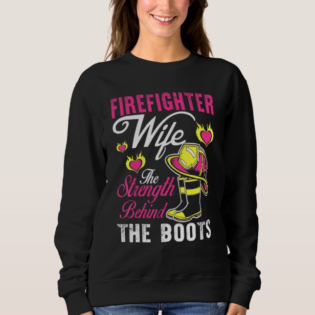 Ehefrau des Feuerwehrmanns Sweatshirt (Vorderseite)