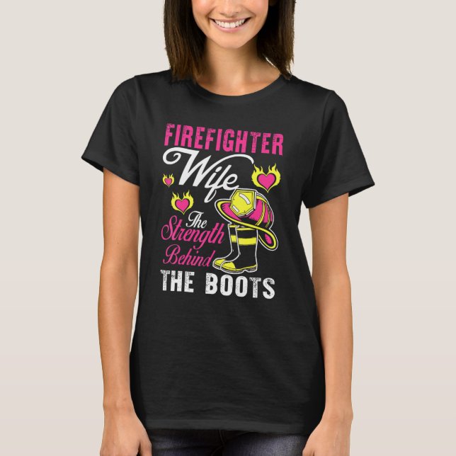 Ehefrau des Feuerwehrmanns T-Shirt (Vorderseite)