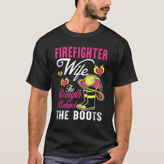Ehefrau des Feuerwehrmanns T-Shirt (Vorderseite)