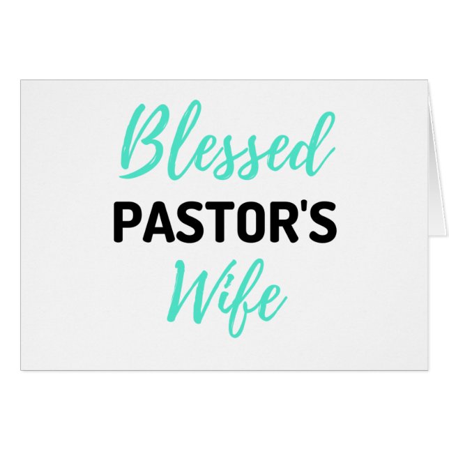 Ehefrau des gesegneten Pastors bl (Vorderseite (Horizontal))