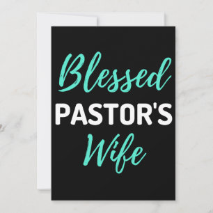 Ehefrau des gesegneten Pastors Dankeskarte