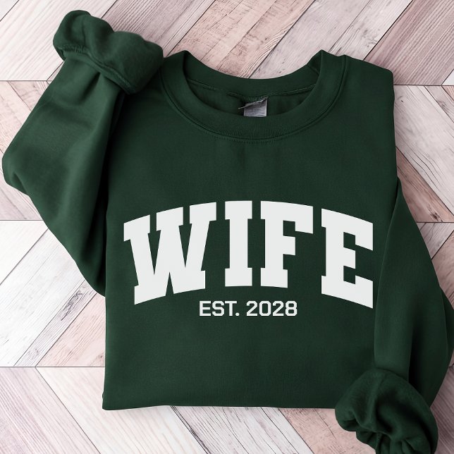 Ehefrau Ehemann Sweatshirt, Personalisiertes Verlo Sweatshirt (Engagement gifts for couples, Wedding gifts for bride and groom, Wifey and Hubby matching outfits)