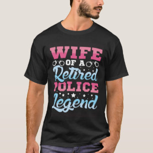 Ehefrau einer pensionierten Polizei-Legende entmah T-Shirt