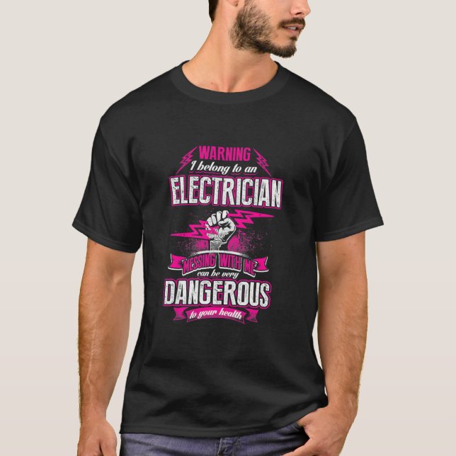 Ehefrau eines Elektroschocks für Frauen T-Shirt (Vorderseite)