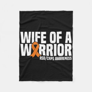 Ehefrau eines Kriegers Orange Ribbon Rsdcrps Bewus Fleecedecke