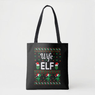 Ehefrau elf Weihnachtssüßer Tasche