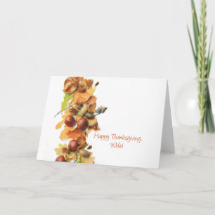 Ehefrau Erntedank Card Feiertagskarte