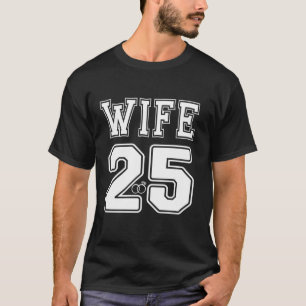 Ehefrau Est 2025 Matching Wedding Verheirateten Co T-Shirt