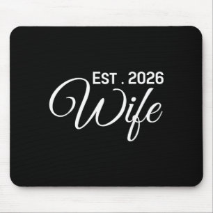 Ehefrau Est 2026 Hochzeitsreise Verlobung Ehemann Mousepad