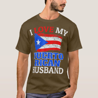 Ehefrau Flag Bekleidung I Liebe My Puerto Rican Eh T-Shirt