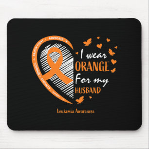Ehefrau Frauen ich trage Orange für meine Muskelsc Mousepad
