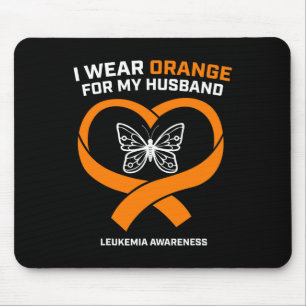 Ehefrau Frauen ich trage Orange für meine Muskelsc Mousepad