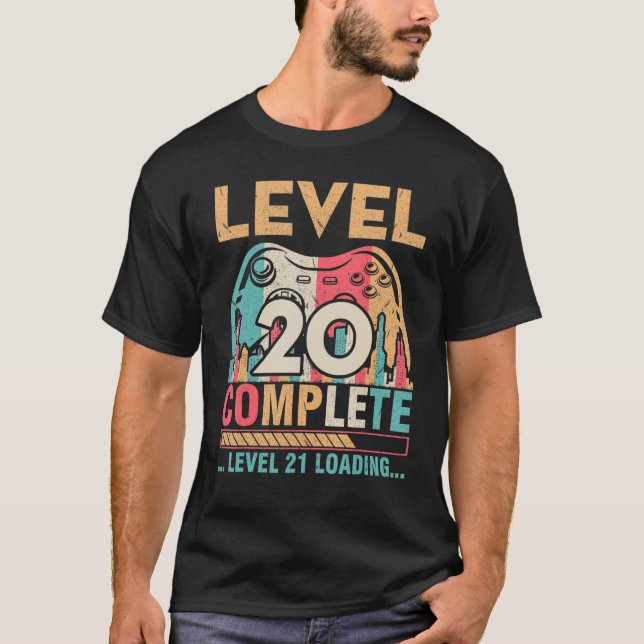 Ehefrau für Gamer-Husband-Heirat Stufe 20 Vollstän T-Shirt (Vorderseite)