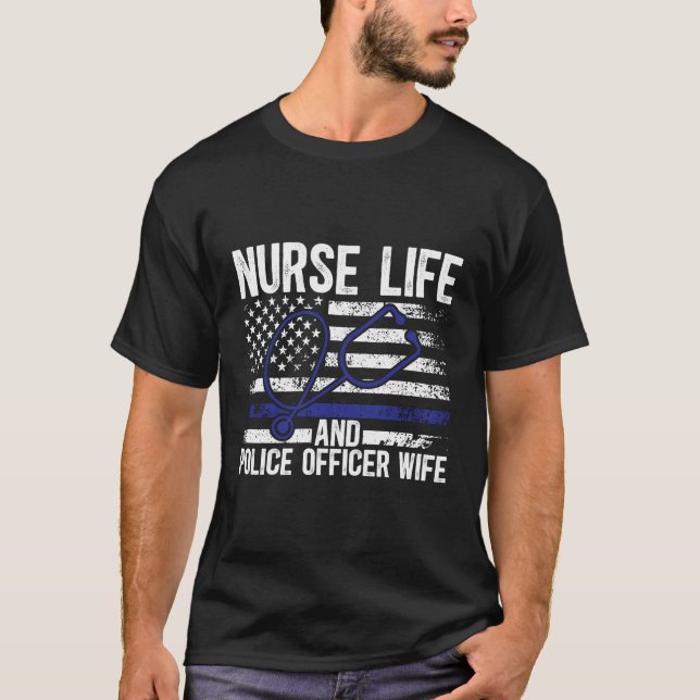 Ehefrau für Krankenpfleger und Polizeibeamte Kinde T-Shirt (Vorderseite)