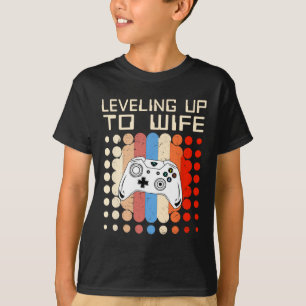 Ehefrau-Gaming-Verlobung Bride Announ T-Shirt