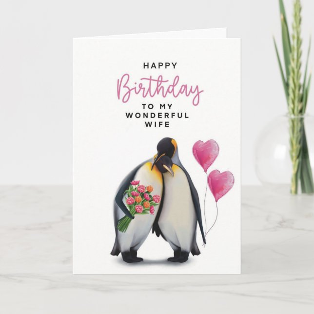 Ehefrau Geburtstagkarte Karte (Vorderseite)