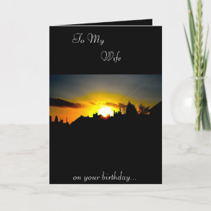 Ehefrau Geburtstagskarte Karte