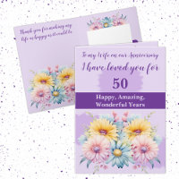 Ehefrau gerbera floral lila 50 Jahre