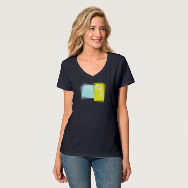 Ehefrau Goals - Trendy Couple & Anniversary T-Shirt (Vorderseite Vollansicht)