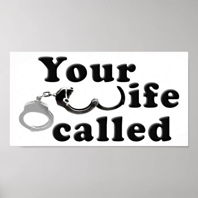 Ehefrau heißt Funny Poster (Vorne)