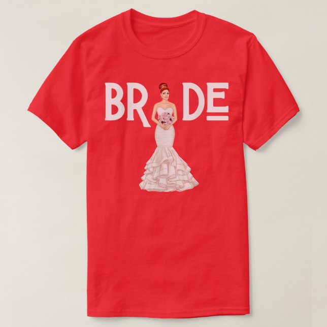 Ehefrau Hochzeitstag  Valentines Liebe Ehe Bl T-Shirt (Design vorne)