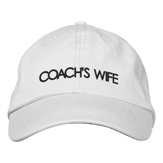 Ehefrau-Hut des Trainers - Frauenkappe Bestickte Baseballkappe (Vorderseite)
