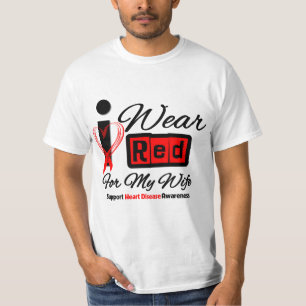 Ehefrau - ich trage rote Band-Herz-Krankheit T-Shirt