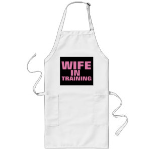 EHEFRAU IN DER AUSBILDUNG, Funny Wedding Verlobung Lange Schürze