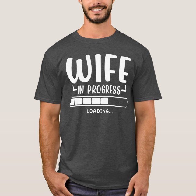 Ehefrau in der Verlobung - Künftige Ehefrau T-Shirt (Vorderseite)