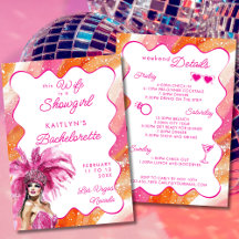 Ehefrau ist ein Showgirl Pink Bachelorette Tour
