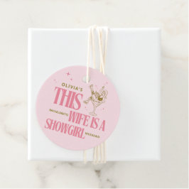 Ehefrau ist eine Showgirl-Junggesellinnen-Abschied Geschenkanhänger
