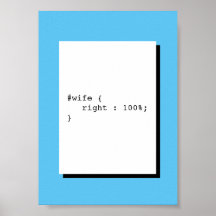 Ehefrau ist immer richtig Funny CSS
