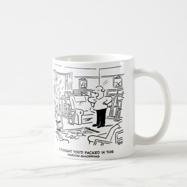 Ehefrau ist schon wieder einkaufen gegangen! kaffeetasse (Rechts)