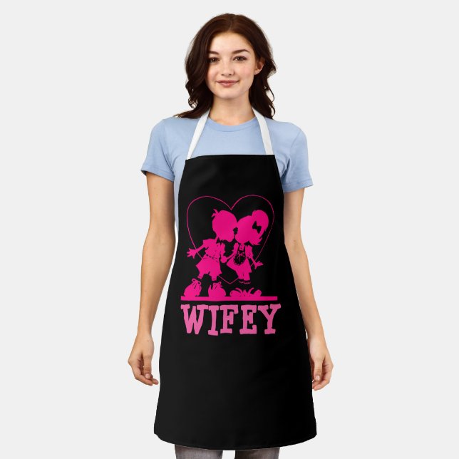 EHEFRAU KITCHEN SCHÜRZE WIFEI NIEDLICHE Schürze (Getragen)