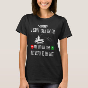 Ehefrau Lieben, mit ihrem Mann zu fischen, Mädchen T-Shirt
