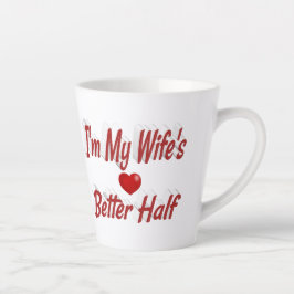 Ehefrau lustiger roter Text Milchtasse