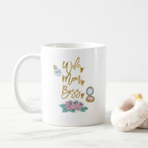 Ehefrau Mama Boss Gold Typografie/Name