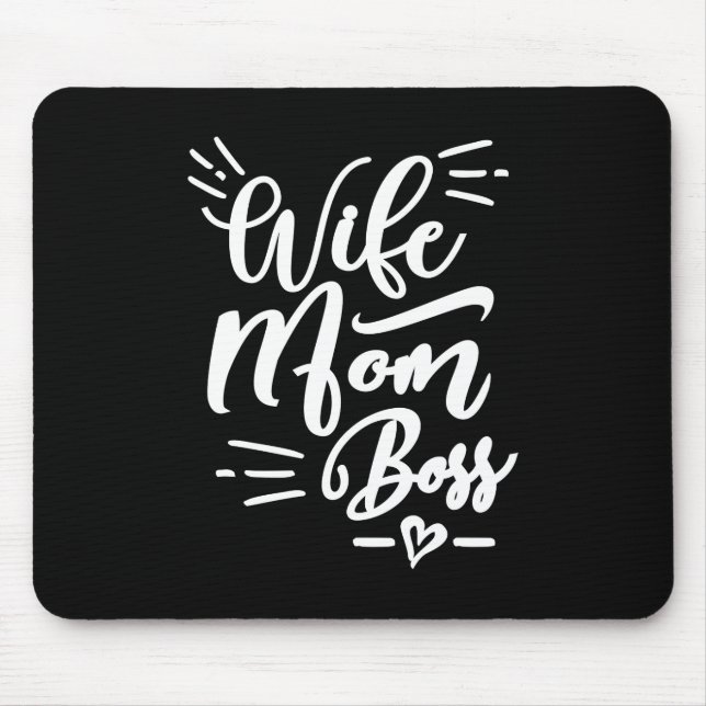 Ehefrau Mama Boss Mousepad (Vorne)