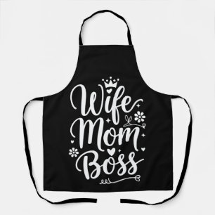 Ehefrau Mama Boss Niedliches Muttertagsgeschenk Schürze